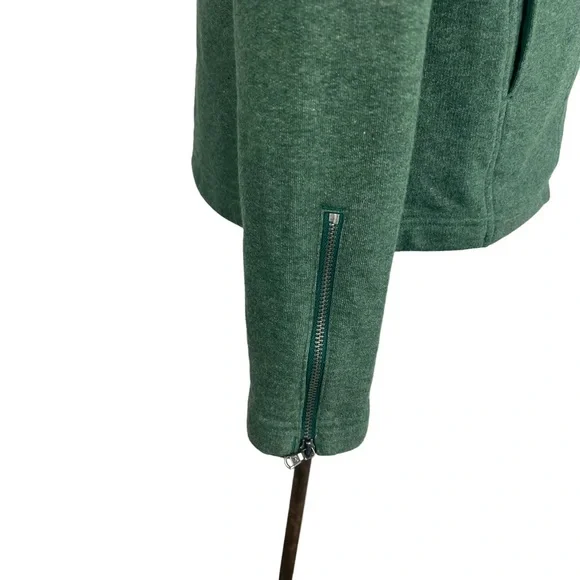 Under Armour green cotton women’s soft full zip moto jacket - Picture 3 of 11